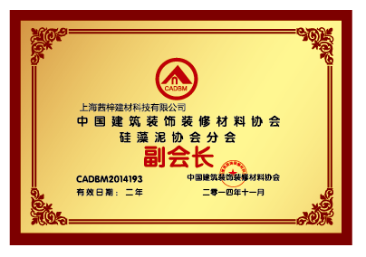 中國建筑裝飾裝修材料協會 硅藻泥協會分會副會